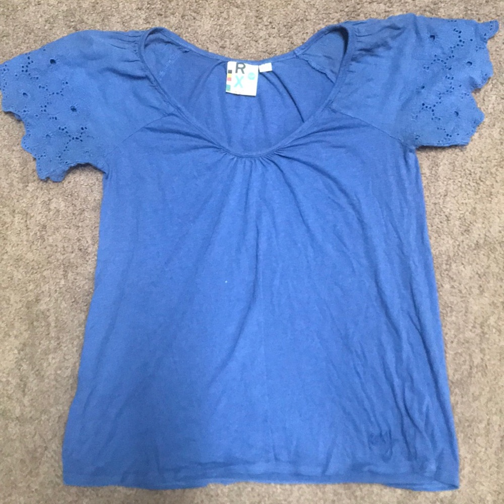 Roxy Top with Embroidered Sleeves